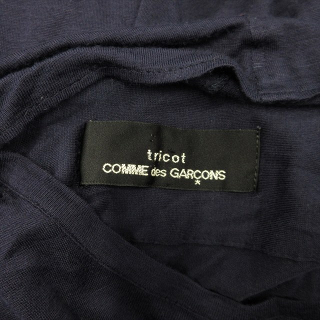 80's トリココムデギャルソン tricot COMME des GARCONS ドッキングデザイン ワンピース ドレス ヴィンテージ ネイビー レディース_画像7