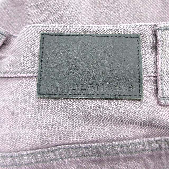 未使用品 ジーナシス JEANASIS ワイド ブラックカラー デニム ハイウエスト ジーンズ JS050523MR M ブラック ピンク レディース ♪11_画像5