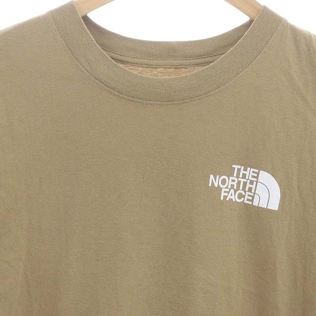ザノースフェイス THE NORTH FACE Tシャツ カットソー 半袖 バックプリント S カーキベージュ /ES メンズ_画像4