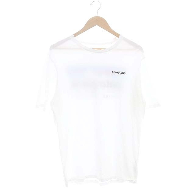 パタゴニア Patagonia Tシャツ カットソー 半袖 バックプリント S 白 ホワイト /ES メンズ_画像1