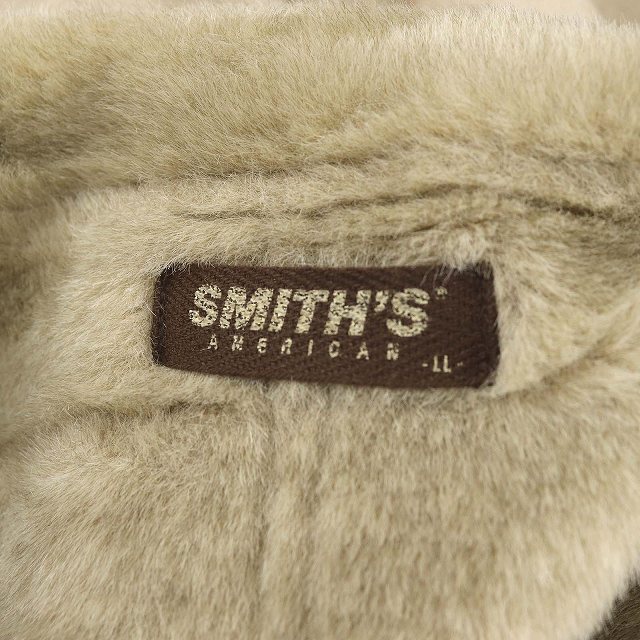 スミス SMITH'S ジャケット フェイクムートン ジップアップ LL ベージュ /DF メンズ_画像8