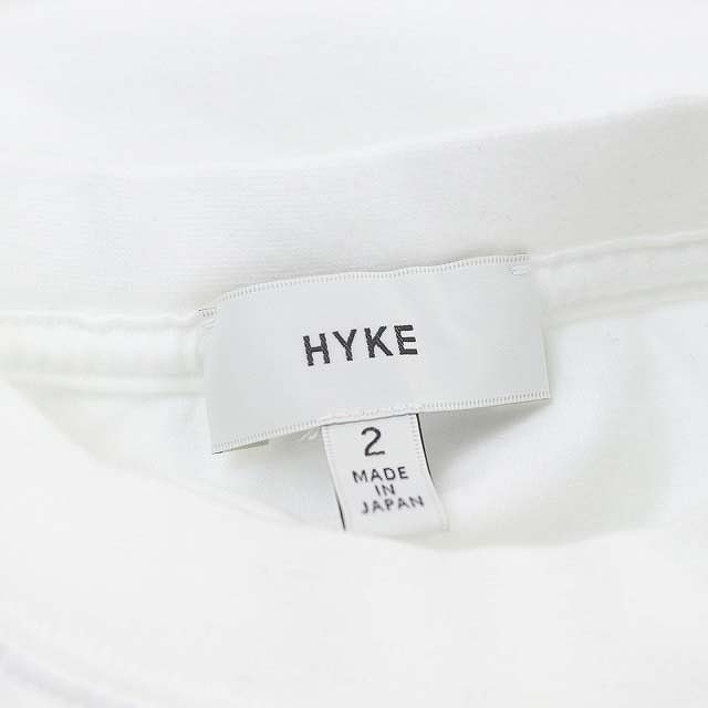 ハイク HYKE LONG SLV TEE カットソー Tシャツ 長袖 2 白 ホワイト /HK ■OS レディース_画像3
