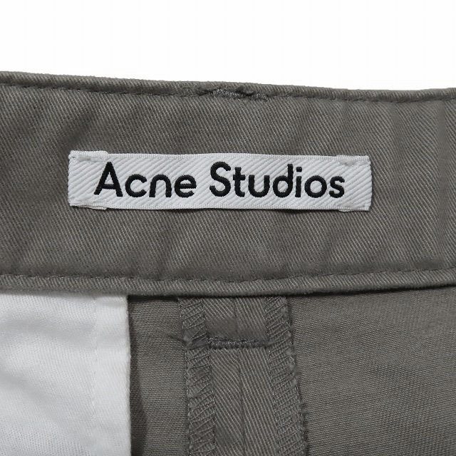  Acne s Today oz Acne Studios выполненный в строгом стиле брюки слаксы высокий laiz постоянный длина 1 tuck хлопок бежевый 