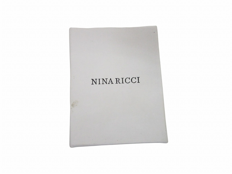 ニナリッチ NINA RICCI ロゴ ハート ラインストーン ネックレス ゴールドカラー ■GY14 レディース_画像4