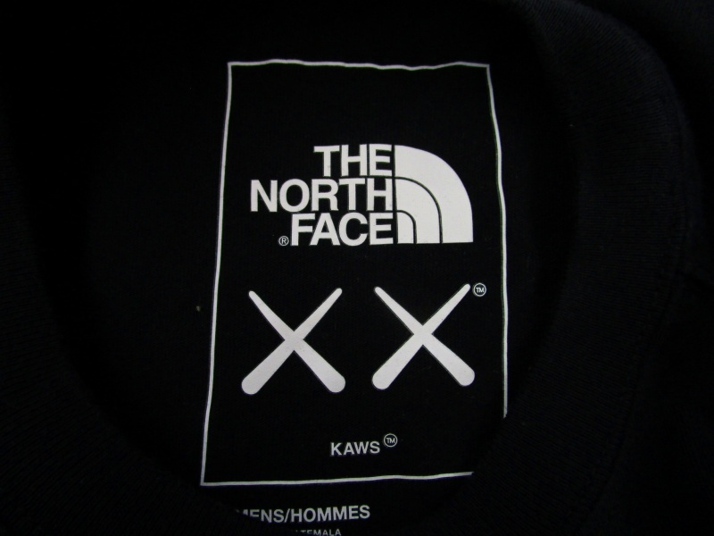 ザノースフェイス THE NORTH FACE ×KAWS Tシャツ 半袖 刺繍 ロゴ ブラック L メンズ_画像7