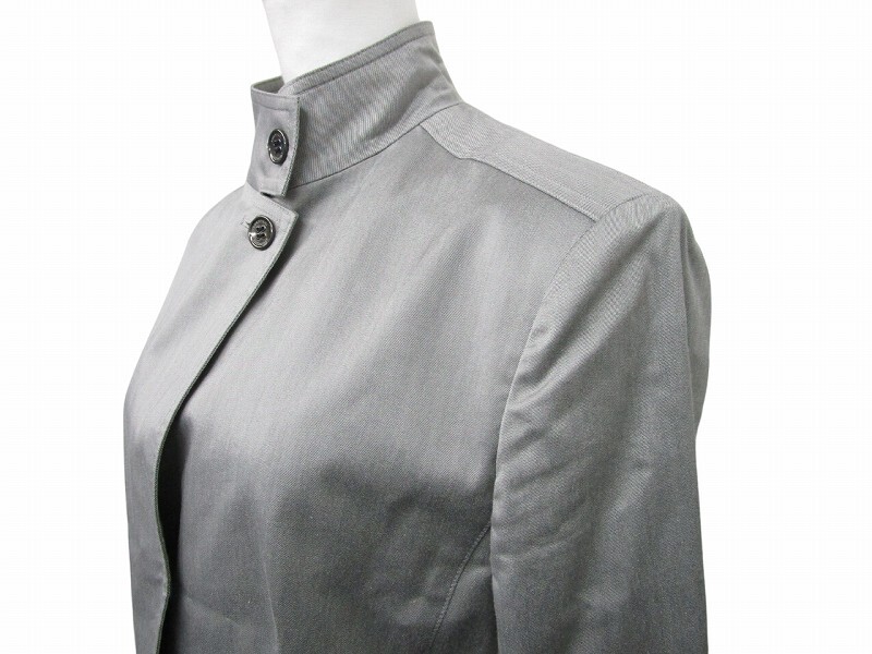  Burberry London BURBERRY LONDON jacket blouson grey gray 42 approximately L size corresponding #BY14 lady's 