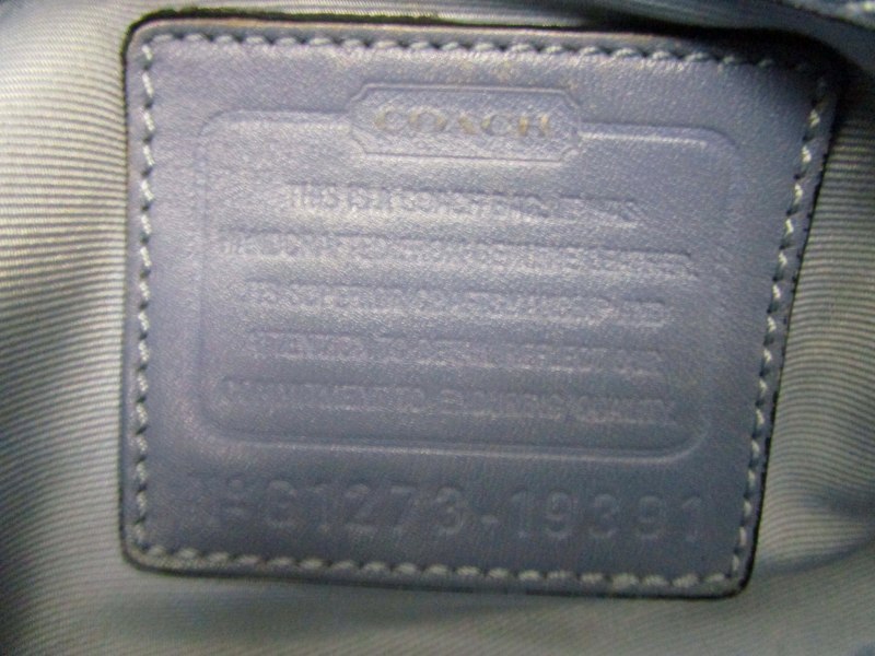 コーチ COACH トートバッグ レザー ロゴ 黒×白 ブラック×ホワイト G1273-19391 ■GY14 レディース_画像9