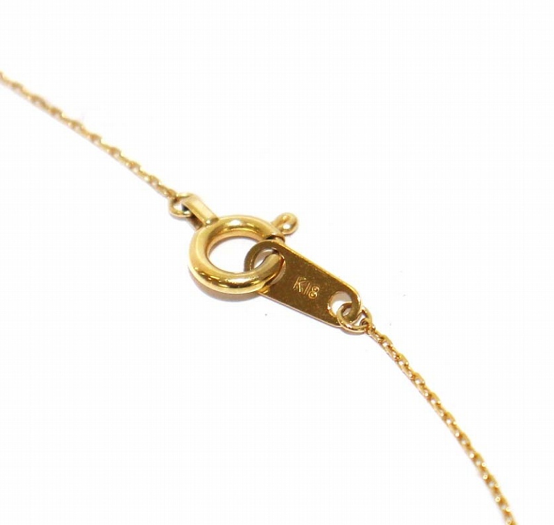 VENDOME AOYAMA ヴァンドーム青山 ダイヤモンド ガーランド ネックレス ペンダント K18YG 0.19ct イエローゴールド /KH レディース