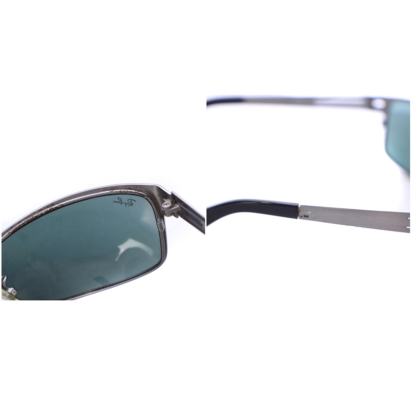 レイバン RAY BAN サングラス ガンメタル メタルフレーム 62□16 130 シルバーカラー RB3442 /AQ ■GY12 メンズ_画像9