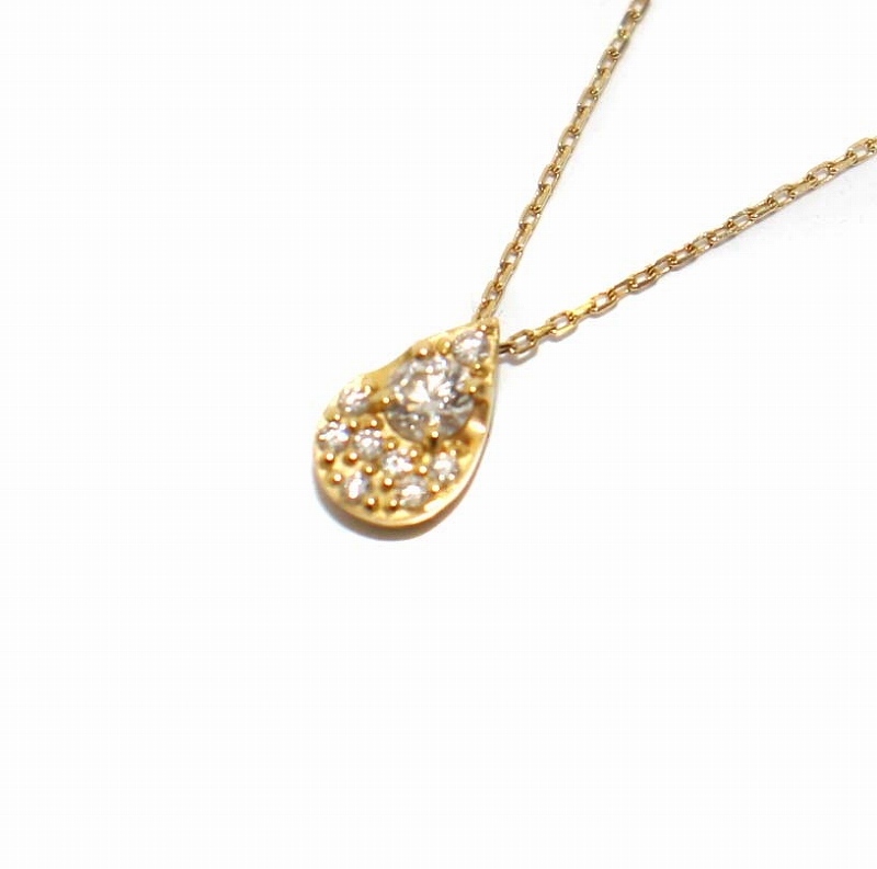 全品送料0円 0.19ct K18YG ペンダント ネックレス ガーランド ダイヤモンド ヴァンドーム青山 AOYAMA VENDOME イエローゴールド レディース /KH ネックレス、ペンダント、チョーカー