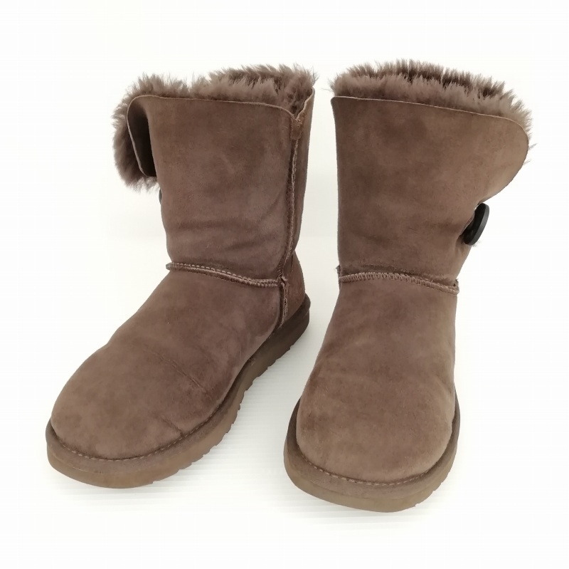 アグ オーストラリア UGG australia 5803 W BAILEY BUTTON ベイリーボタン ムートン ブーツ 24cm ブラウン レディース_画像2