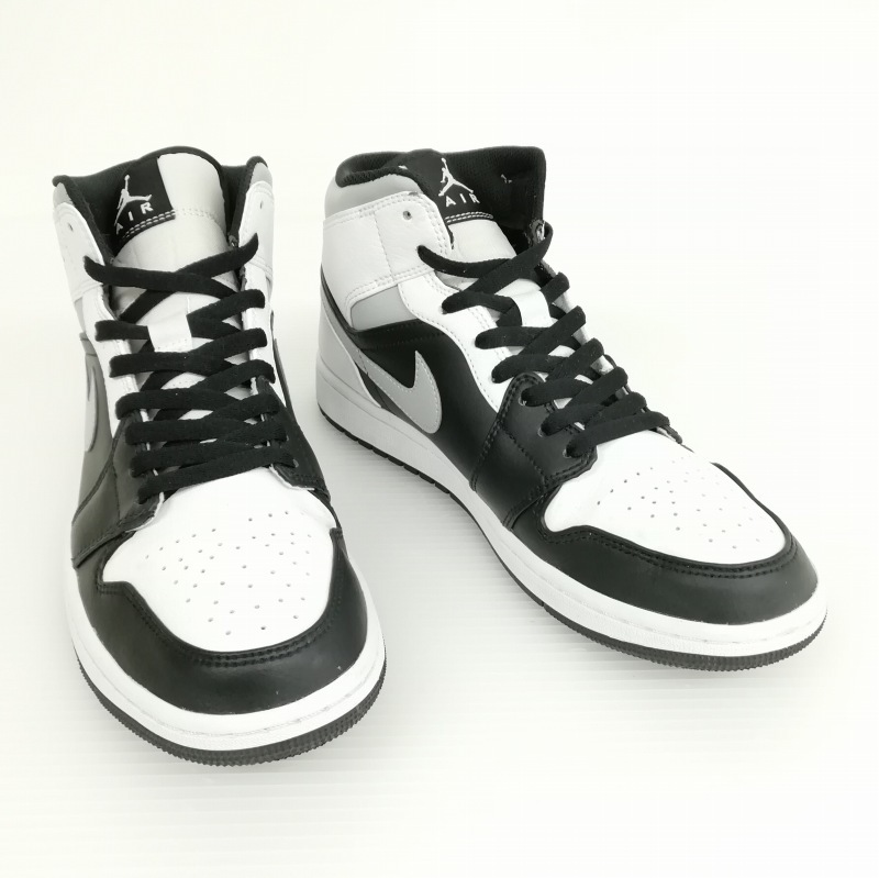 ナイキ NIKE 554724-073 AIR JORDAN 1 MID WHITE SHADOW エアジョーダン 1 ミッド スニーカー 27.5cm メンズ_画像3