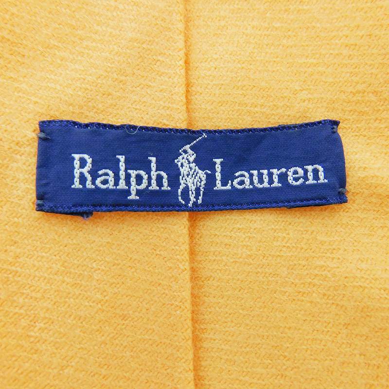 ラルフローレン RALPH LAUREN ネクタイ レギュラータイ ウール ワンポイント 刺繍 ロゴ ポニー オレンジ 小物 メンズ_画像9