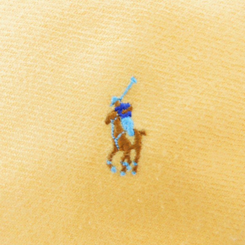 ラルフローレン RALPH LAUREN ネクタイ レギュラータイ ウール ワンポイント 刺繍 ロゴ ポニー オレンジ 小物 メンズ_画像5