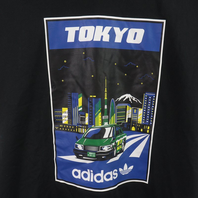 adidas originals 東京KC Tシャツ TOKYO KC TEE カットソー クルーネック プルオーバー 半袖 黒 青 マルチカラー GN2711 /SI15_画像4
