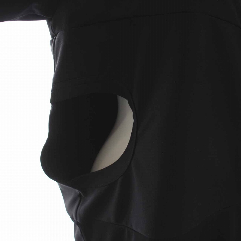 コムデギャルソン COMME des GARCONS AD2022 Tシャツ カットソー 変形 クルーネック 半袖 M 黒 ブラック GK-T009 /YM レディース_画像4