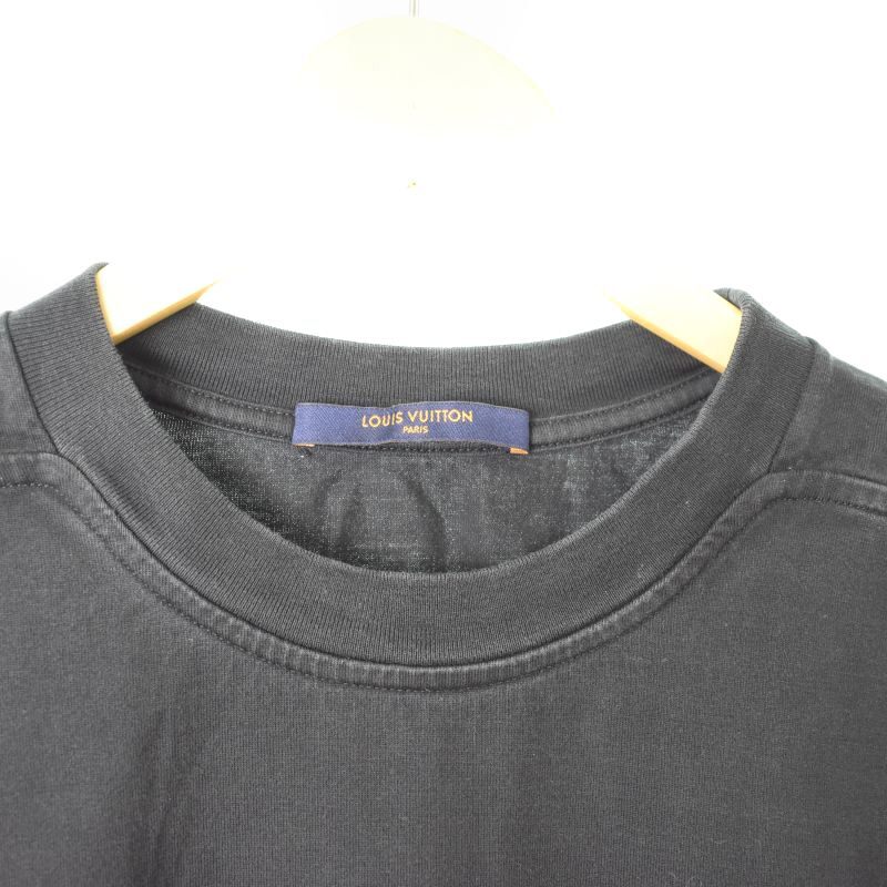 ルイヴィトン LOUIS VUITTON ×NBA 21SS LVロゴプリント Tシャツ 半袖 L ブラック 黒 RM212M NPG メンズ_画像7