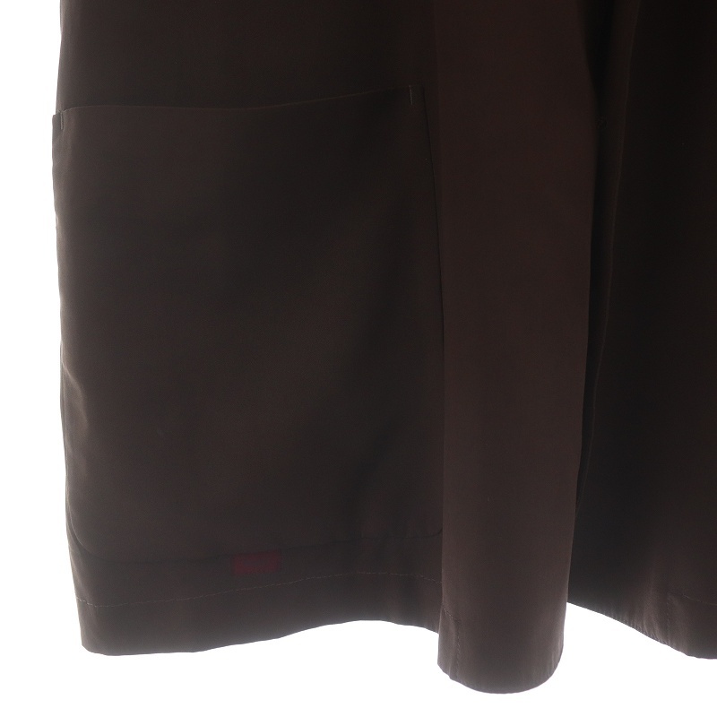 パパス Papas テーラードジャケット シングル 2B L 絹 シルク 茶色 ブラウン /SI21 メンズ_画像7