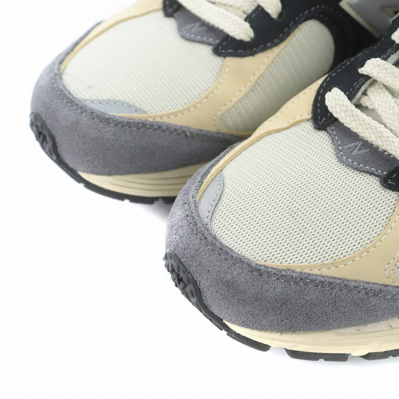 ニューバランス NEW BALANCE M2002RSH スニーカー シューズ ローカット スエード US8 26cm ベージュ 紺 ネイビー グレー /SI15 メンズ_画像3