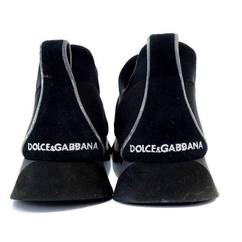 ドルチェ&ガッバーナ ドルガバ DOLCE&GABBANA シャークソールスニーカー ローカット 36.5 23.5cm 黒 ブラック /YO7 レディースの画像3