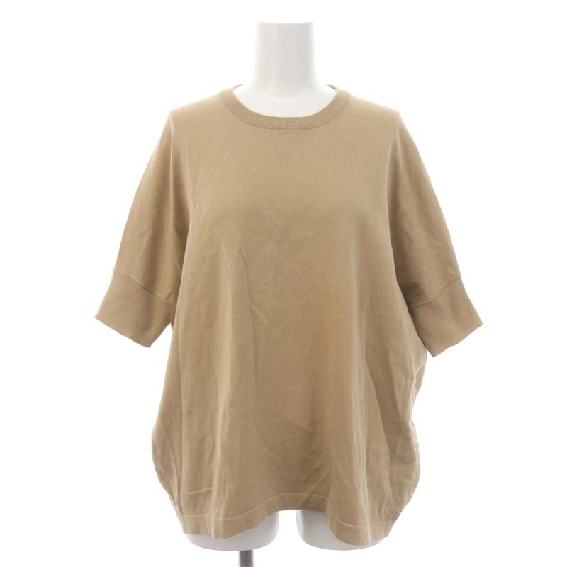  framework Framework 20SS knitted sweater cut and sewn short sleeves cotton beige /MF lady's 