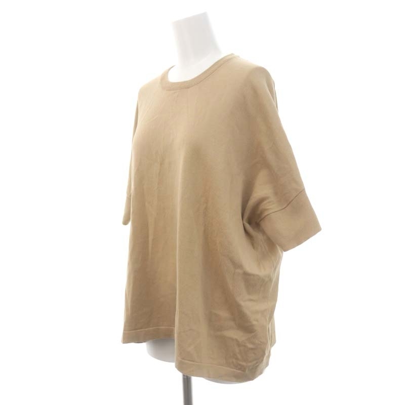  framework Framework 20SS knitted sweater cut and sewn short sleeves cotton beige /MF lady's 