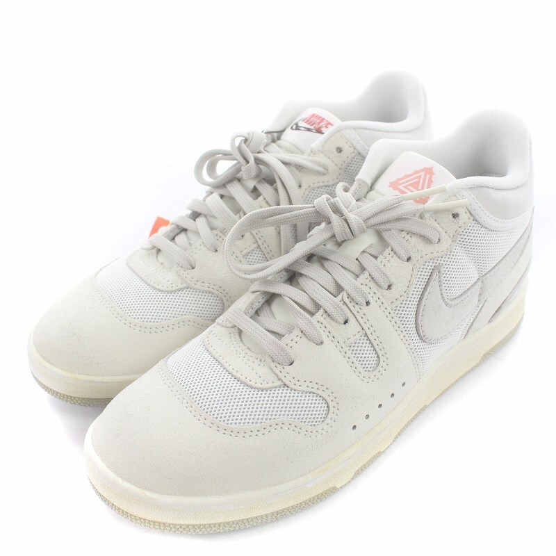 未使用品 NIKE Social Status Attack Silver Linings スニーカー シューズ ローカット スエード 27 ライトグレー 白 DZ4636-101 /SI42_画像2