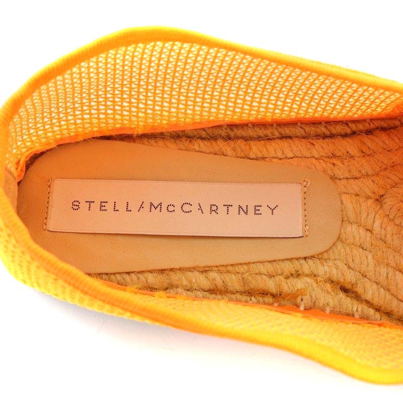 未使用品 ステラマッカートニー STELLA McCARTNEY フラットシューズ スリッポン エスパドリーユ 35 22cm オレンジ /YO20 レディース_画像5