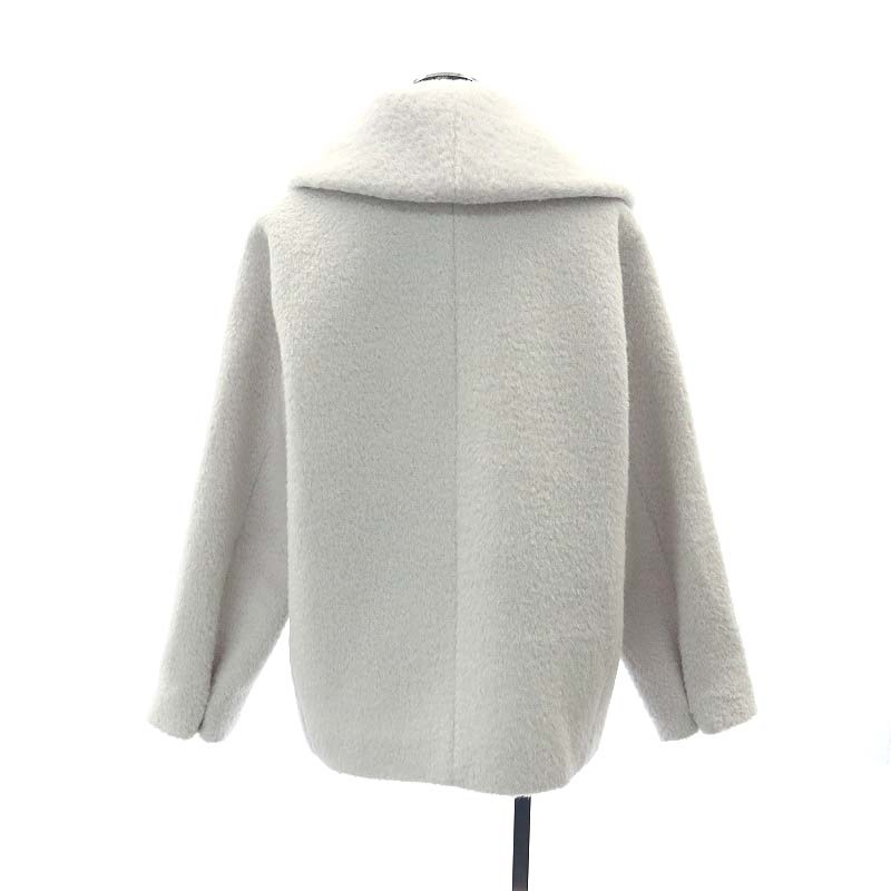  Anayi ANAYI 23AW Thule альпака шаль пальто Short внешний 36 светло-серый /HS #OS #SH женский 