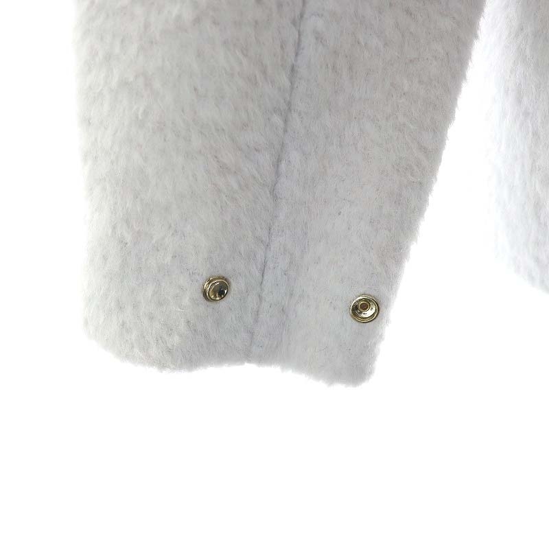  Anayi ANAYI 23AW Thule альпака шаль пальто Short внешний 36 светло-серый /HS #OS #SH женский 