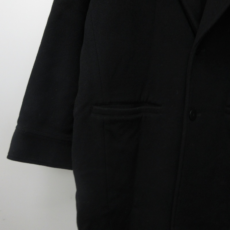 ユナイテッドトウキョウ UNITED TOKYO コート ジャケット ショールカラー ウール ブラック 黒 2 約Mサイズ 0330 ■GY31 メンズ_画像5