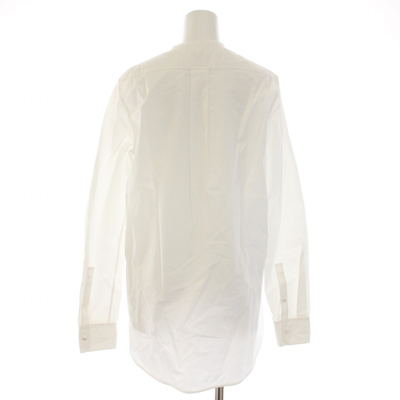 ブラミンク BLAMINK コットンクルーネックロングスリーブシャツ ブラウス 長袖 36 S 白 ホワイト 7911-230-0147 /BB レディース_画像3