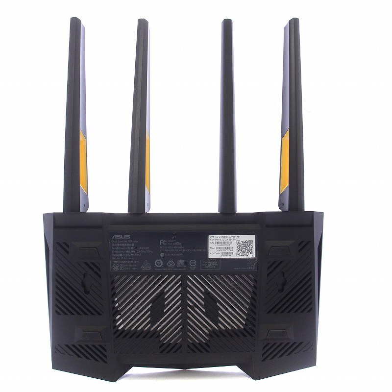 エイスース ASUS TUF Gaming Wi-Fi 6 無線 ルーター ゲーミングLANポート 電源コード付き 黒 ブラック TUF-AX3000 /KW ■GY27 その他の画像3