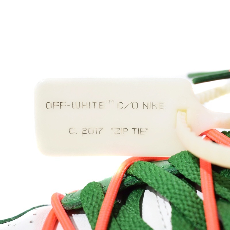 ナイキ NIKE × OFF-WHITE Dunk Low White Pine-Green ダンク ロー ホワイト パイン グリーン スニーカー US8 CT0856-100 メンズ_画像8