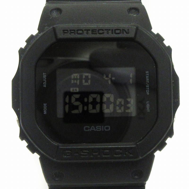 カシオジーショック CASIO G-SHOCK ソリッドカラーズ 腕時計 デジタル クオーツ DW-5600BB 黒 ブラック ウォッチ メンズ_画像1