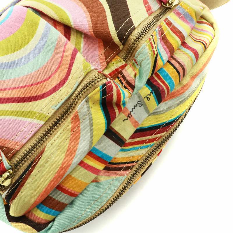  Paul Smith PAUL SMITH shoulder bag Mini canvas canvas total pattern multicolor #GY11 /MQ lady's 