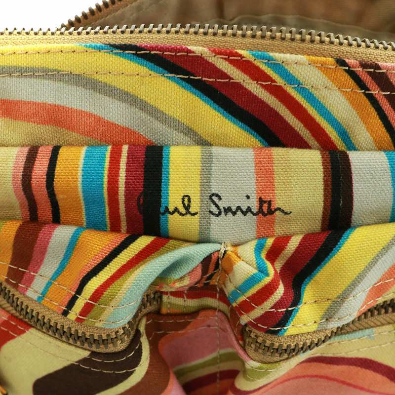  Paul Smith PAUL SMITH shoulder bag Mini canvas canvas total pattern multicolor #GY11 /MQ lady's 