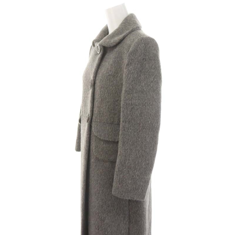  See by Chloe SEE BY CHLOE shaggy flair coat turn-down collar long outer wool .moheya.I40 tea /MI #OS lady's 