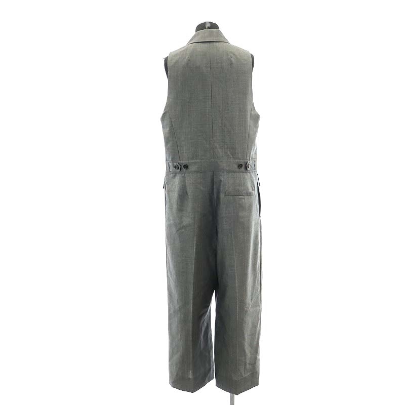  unused goods te Paris eDEPAREILLE 23AW tuxedo combination nezon all-in-one no sleeve 38 gray /HK #OS lady's 