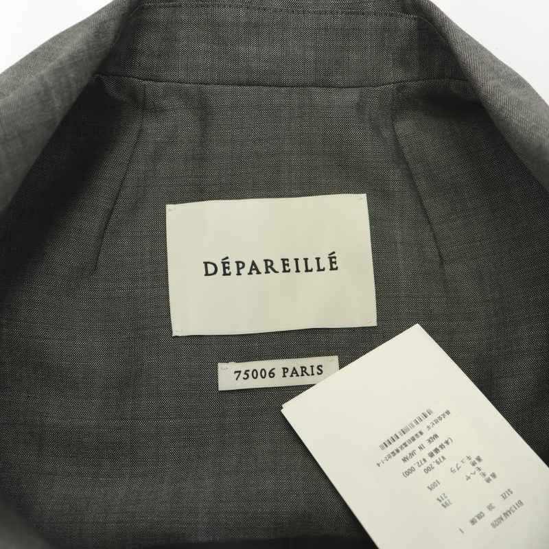  unused goods te Paris eDEPAREILLE 23AW tuxedo combination nezon all-in-one no sleeve 38 gray /HK #OS lady's 