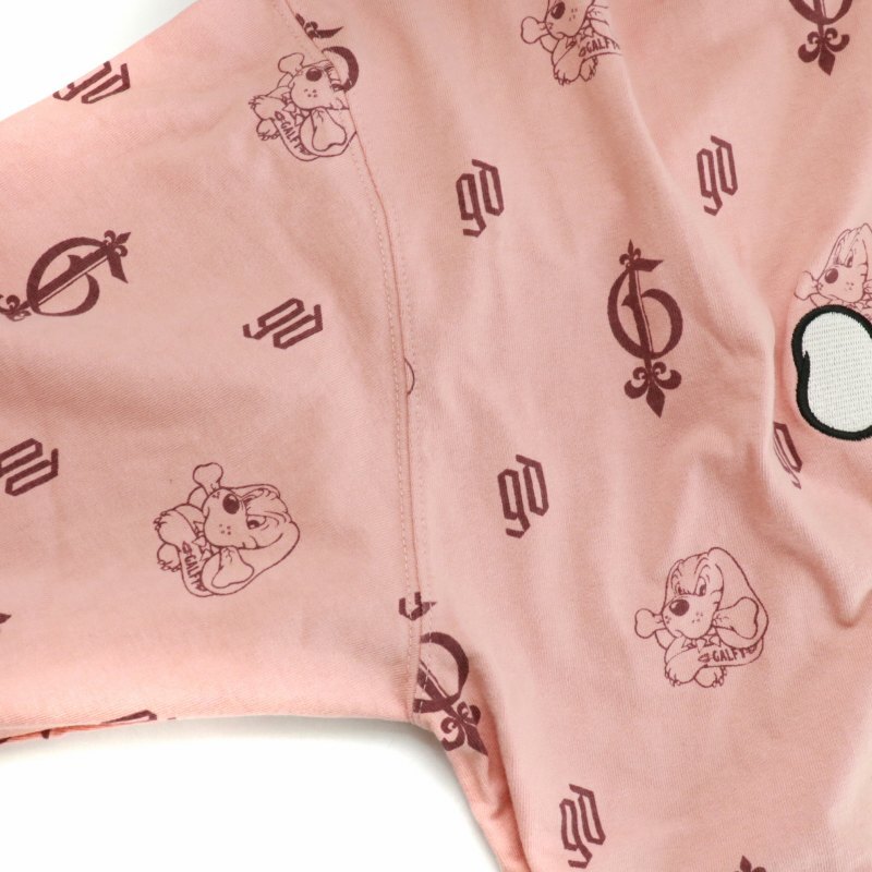 ガルフィー GALFY 紋紋ロンTee Tシャツ カットソー 刺繍 総柄 長袖 XL ピンク 123006 /XK メンズ_画像5