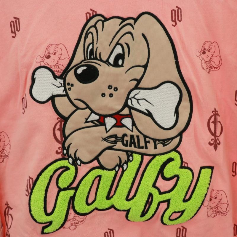 ガルフィー GALFY 紋紋ロンTee Tシャツ カットソー 刺繍 総柄 長袖 XL ピンク 123006 /XK メンズ_画像4