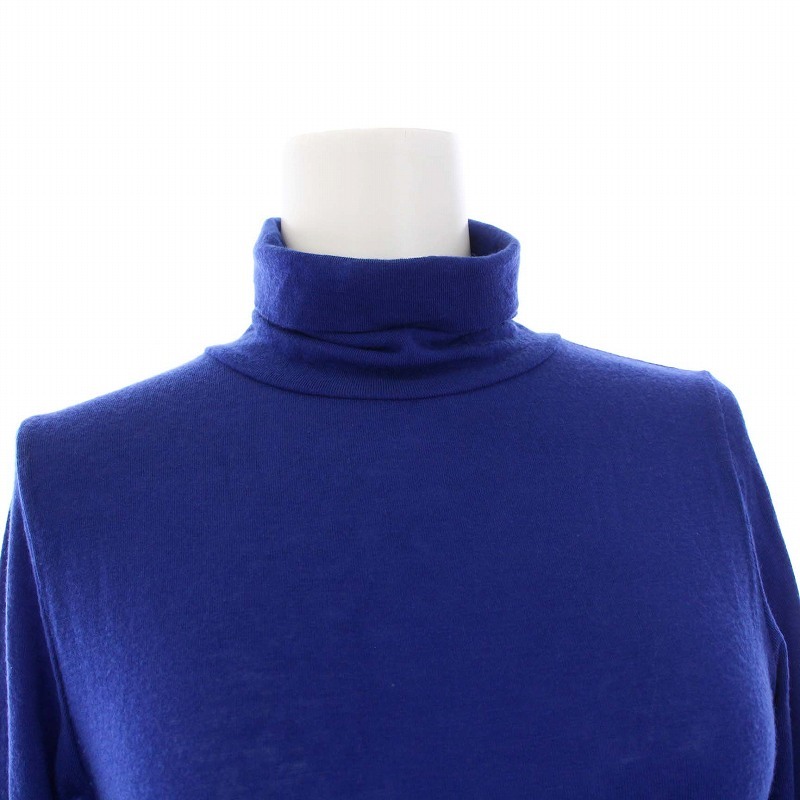 アメリヴィンテージ Ameri VINTAGE 23AW CASHMERE SOFT CUT TOPS ハイネックニット セーター 長袖 刺繍 F 青 ブルー 02320361020 /KH レデ_画像5