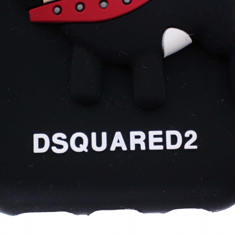 未使用品 ディースクエアード DSQUARED2 チロ ドッグ iphone6 対応 iphoneケース スマホケース シリコン 黒 その他の画像4