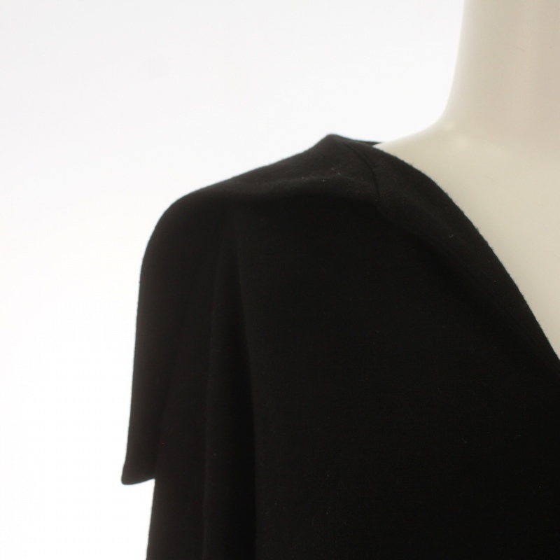  rim arc rim.ark 22SS Open collar PO cut and sewn open color long sleeve stretch wool .F black black 460FSL30-0250
