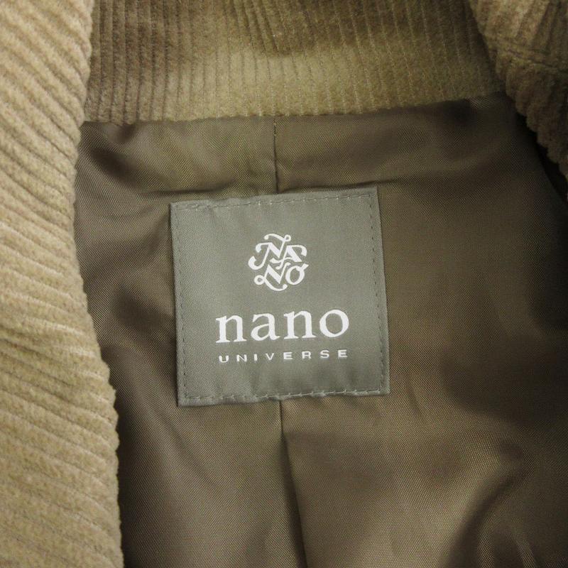  не использовался товар Nano Universe с биркой вельвет свободная домашняя одежда пальто da bulb re ste doto ключ одноцветный хлопок NUC82COT021SL бежевый M #SM1