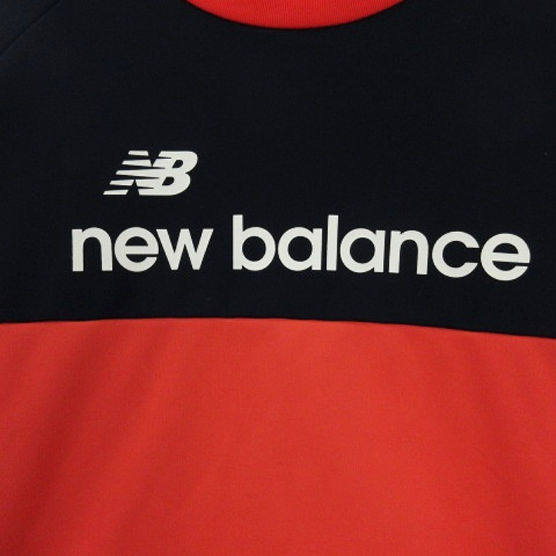 ニューバランス NEW BALANCE 裏起毛 プルオーバー トップス キッズ ジュニア 160 ピンク ネイビー 240411E キッズ_画像4