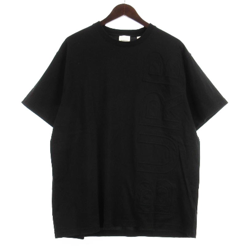 バーバリー BURBERRY ロゴ Tシャツ カットソー 半袖 8050731 ブラック M メンズ_画像1