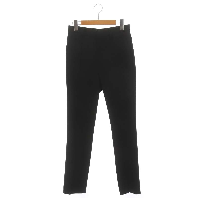 コルピエロ 23SS アパルトモン取扱 Stretch Slit Pants パンツ スリム スリット ジッパーフライ 36 黒 ブラック /MI ■OS レディース_画像1