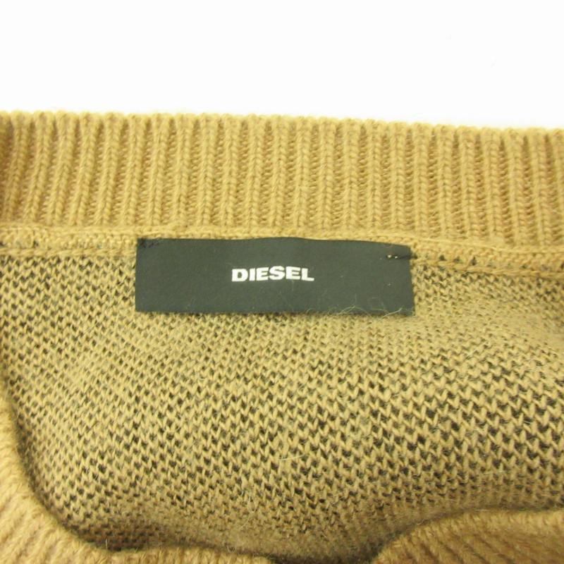 ディーゼル DIESEL 美品 セーター ニット D78 カットアウト 茶 ブラウン XS ■GY09 レディース_画像4